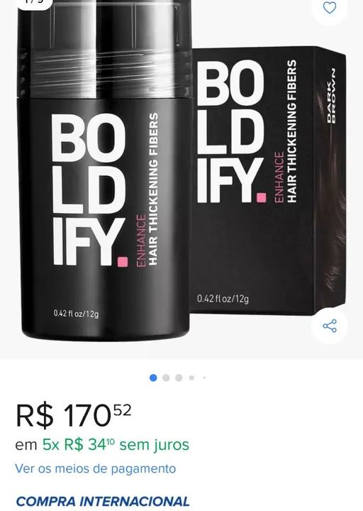 Fibras para cabelo Boldfy - Volume instantâneo! - Foto 3