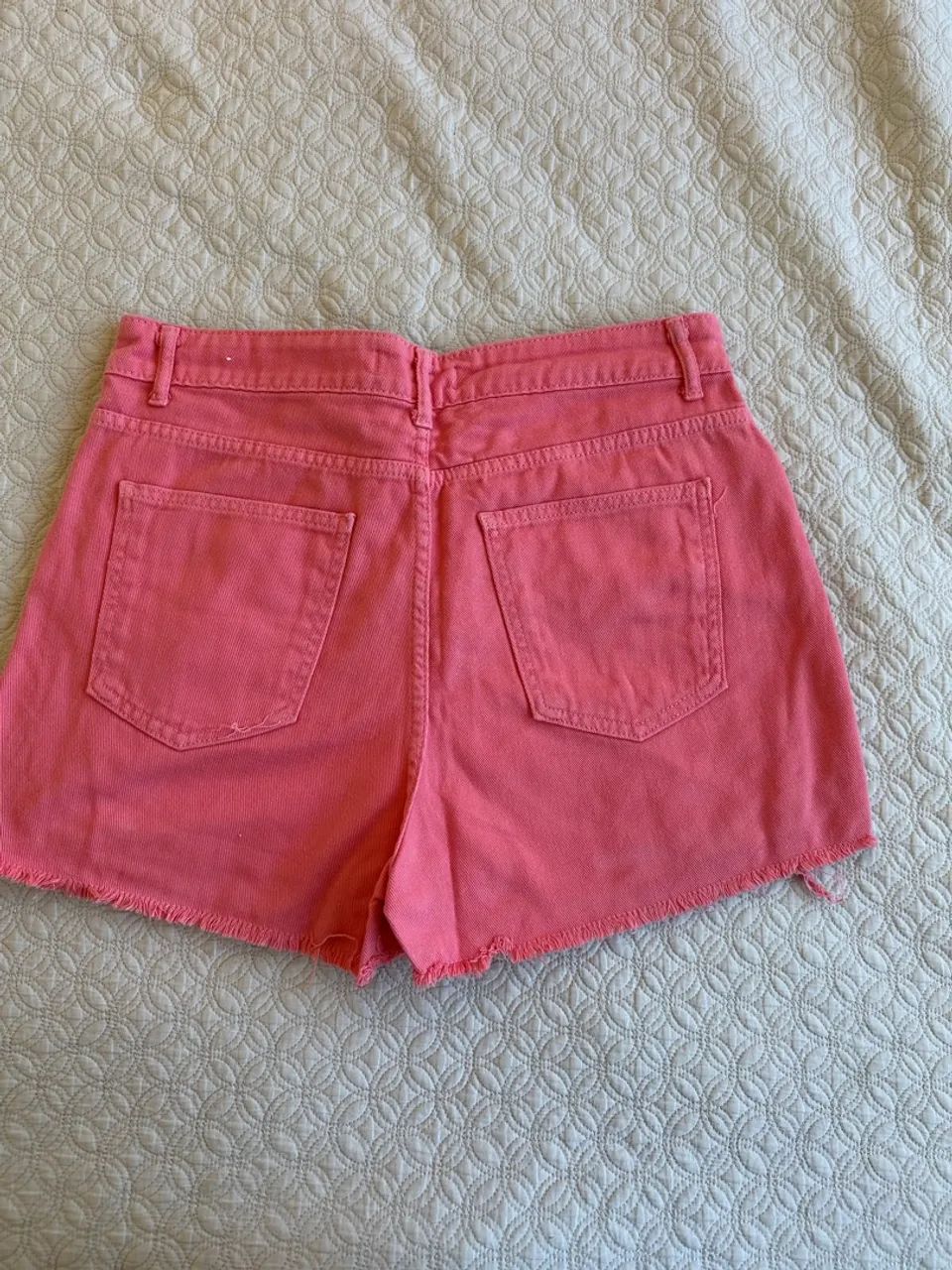 Short saia jeans Rosa - Foto 3