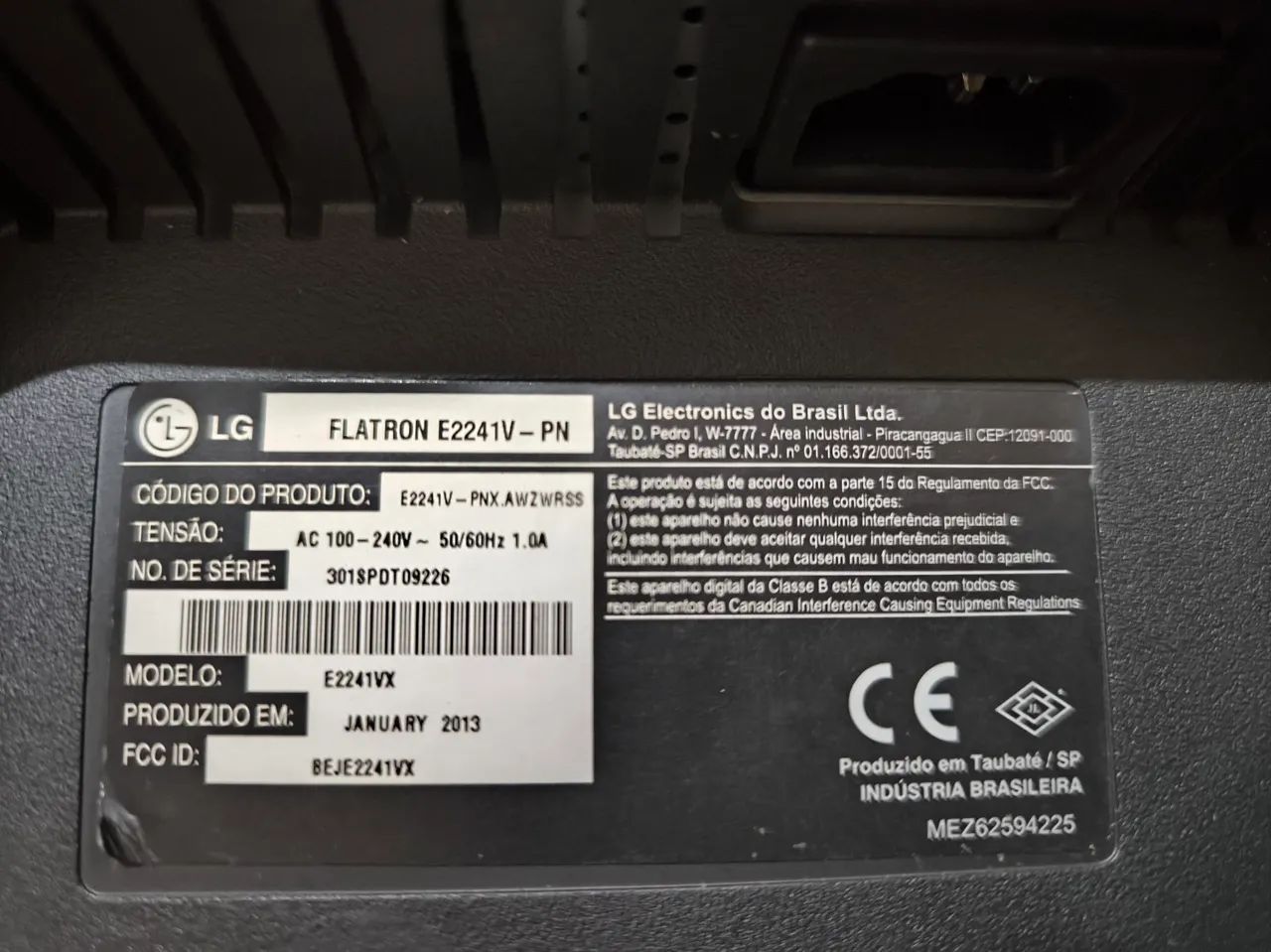 Monitor LG Flatron E2241 LED 22" FULL HD HDMI - Foto 4