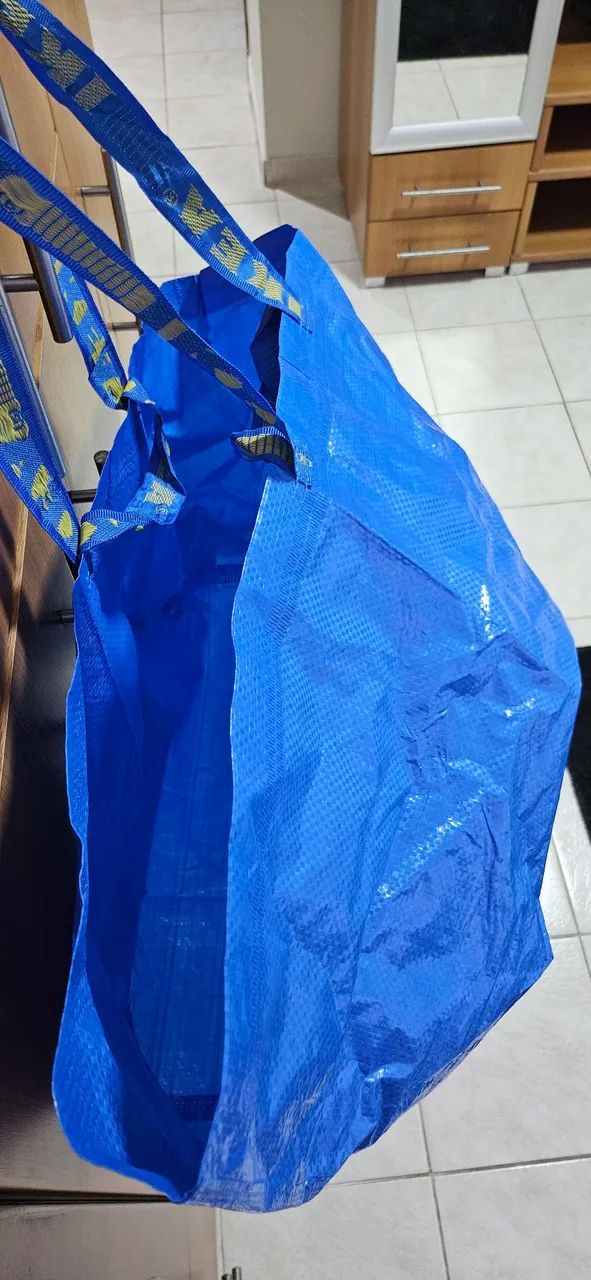 Sacola Ikea azul usada em perfeito estado. - Foto 3