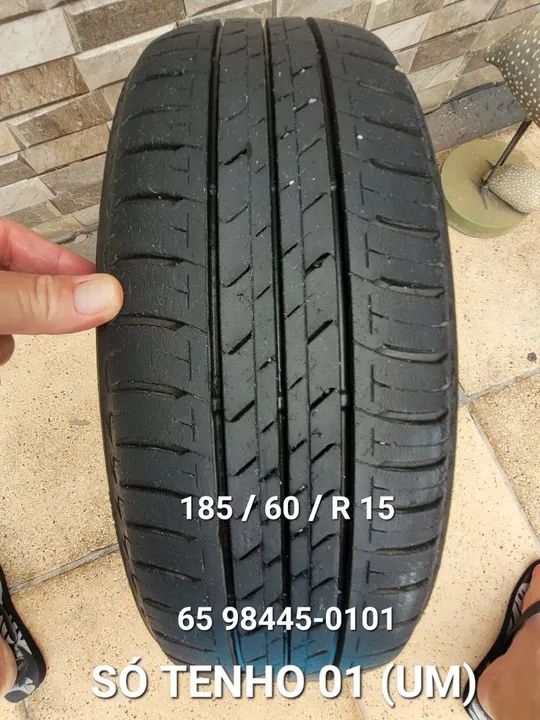 P N E U    185/60 R15 bridgestone 65 9 8445- 0101 só tem uma und. <br>