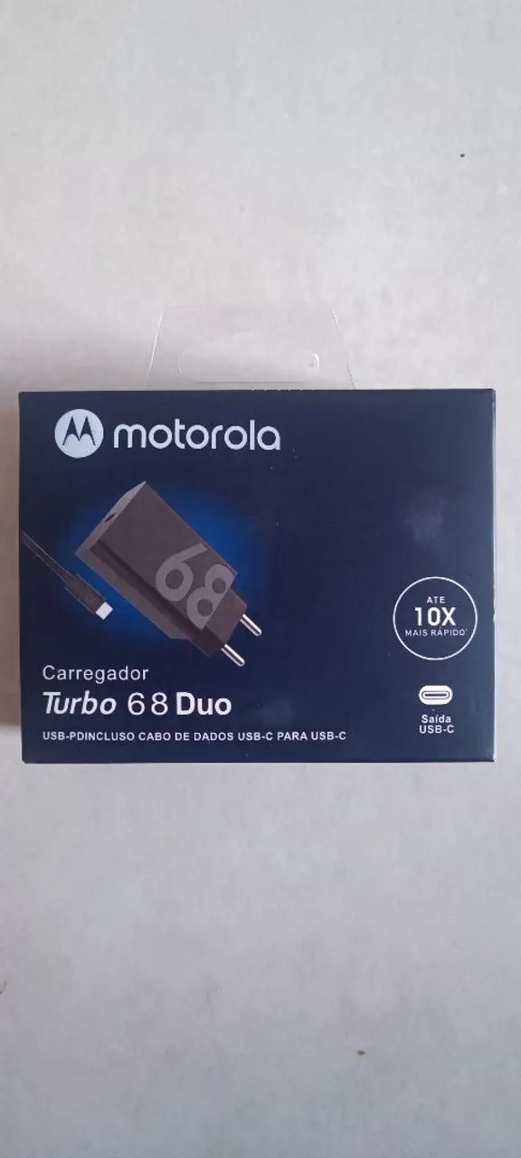 Carregador Turbo 68W Duo Motorola