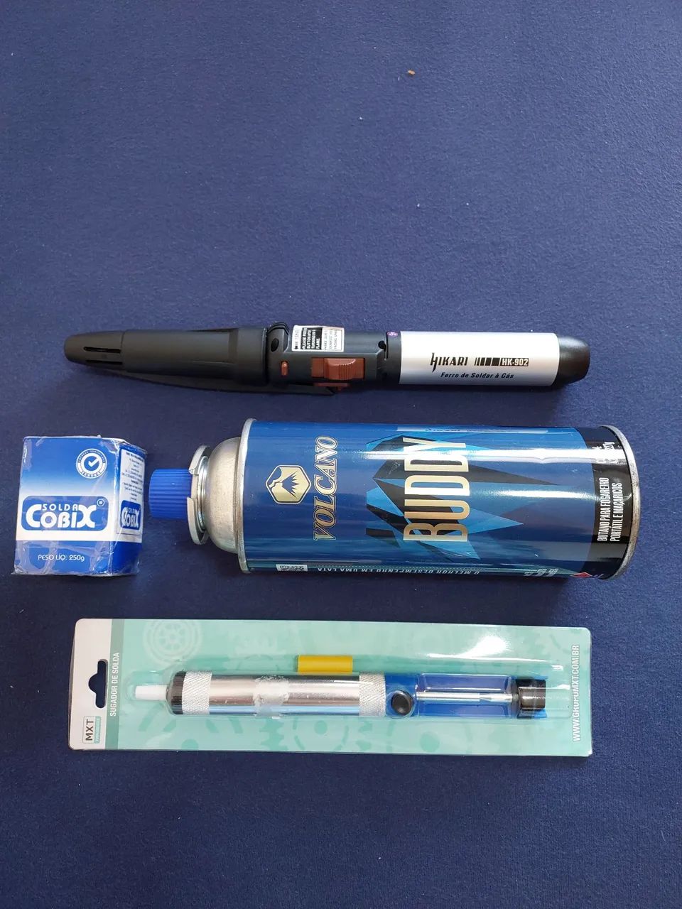 Kit Ferro de Solda a Gás HIKARI HK-902