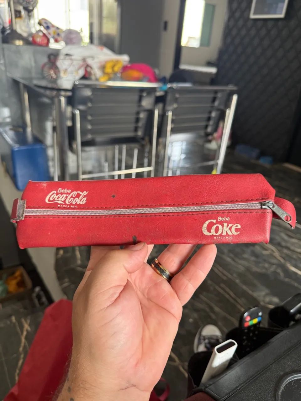 Estojo coca cola antigo