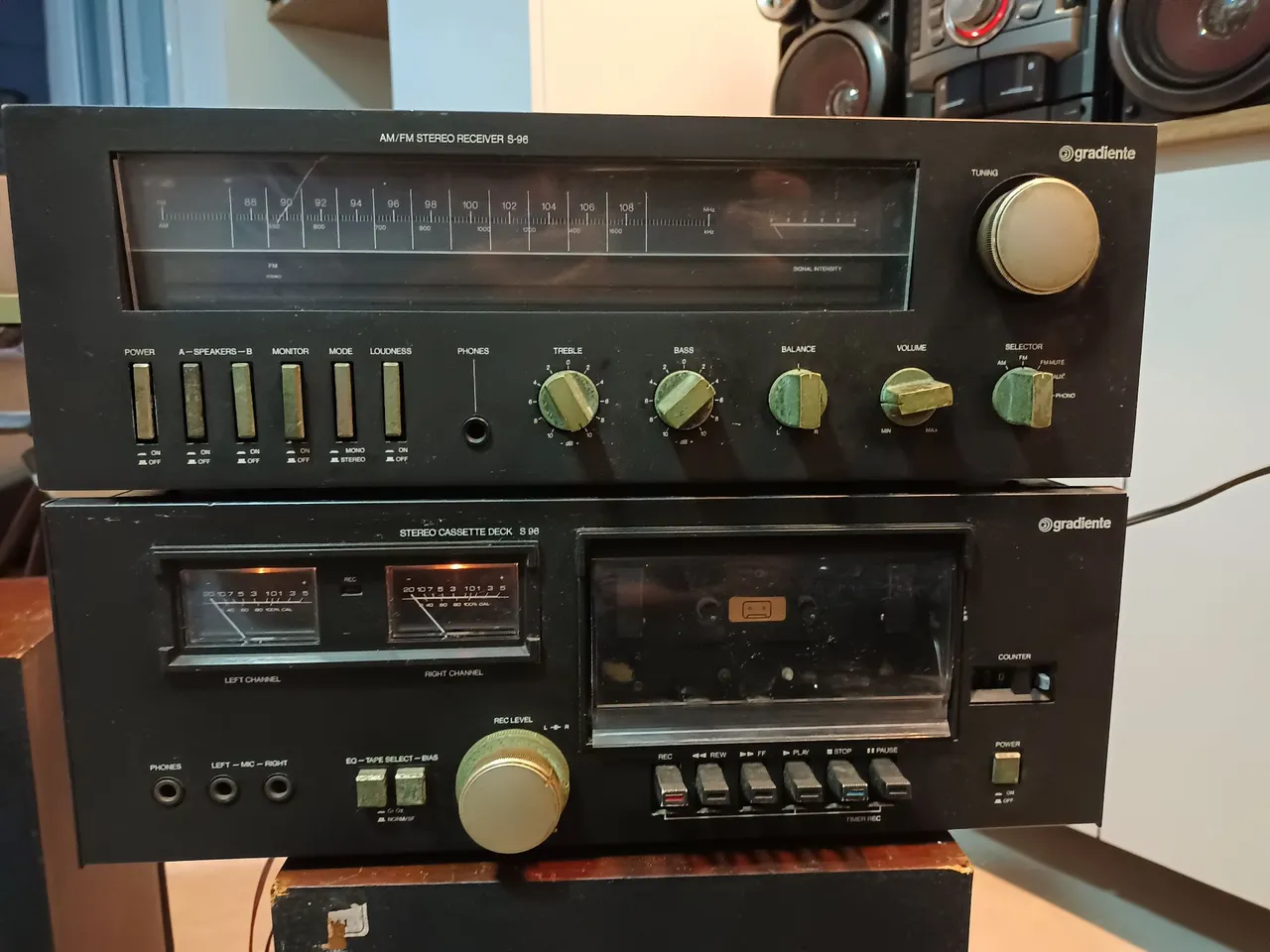 Aparelho de Som Gradiente Receiver S-96 + Deck