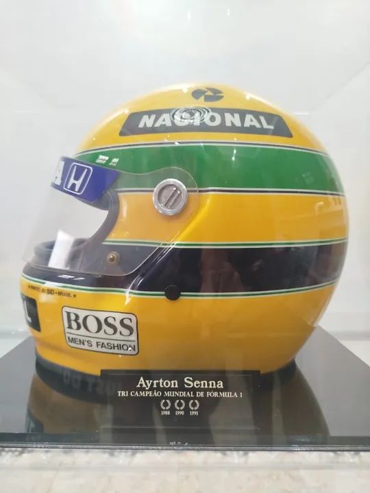 RARIDADE CAPACETE DO AIRTON SENNA - Pintado por SID MOSCA - Foto 2
