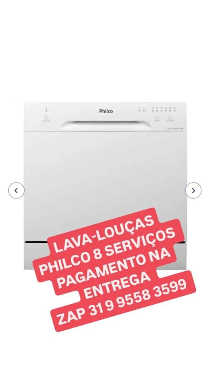 Lava-louças Philco 8 serviços - PAGAMENTO NA ENTREGA!