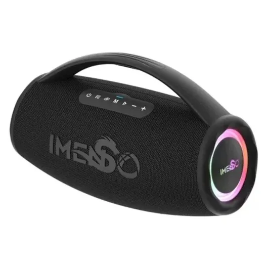 Caixa de Som Imenso X38 IPX6 RGB 80W RMS - Preto