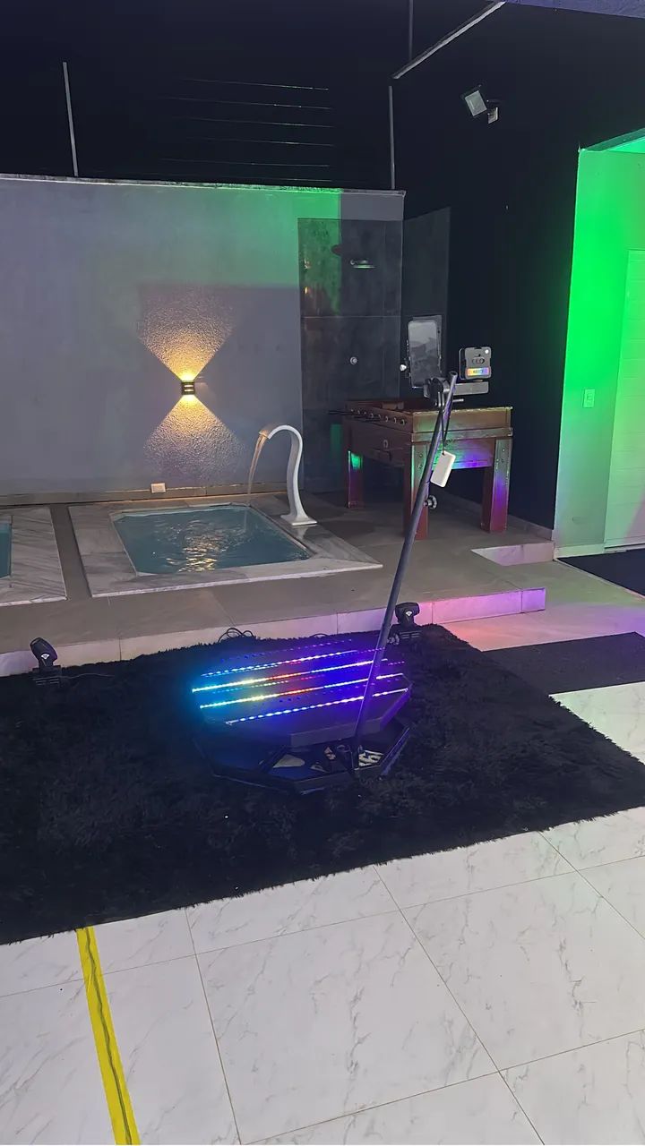 Plataforma 360 com piso de led 