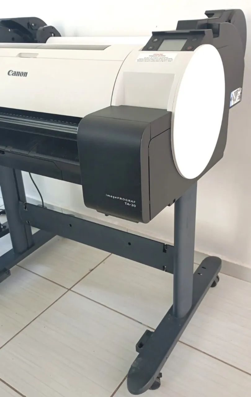 Plotter canon ipf ta20 ta-20 c/ pedestal e cesto de papel - Foto 2