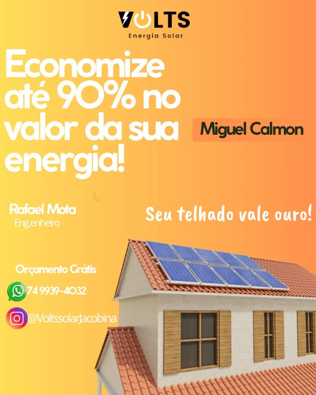 Instalação de Energia Solar - Economize até 90%
