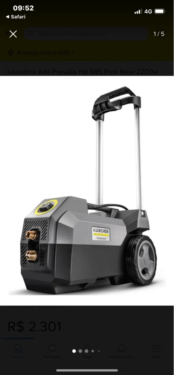 Lavadora Alta Pressão Karcher HD 585 Profi New 2200w