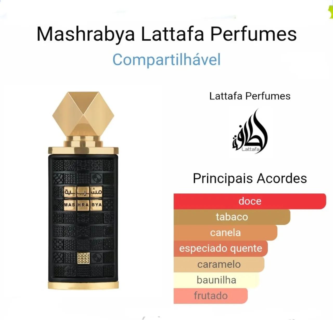 Perfume Árabe Mashrabya Lattafa- lacrados - original  - Foto 2