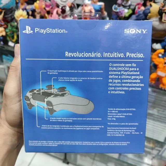 Controle PS4 Preto Novo na Caixa acompanha Cabo USB - Aceito Olxpay e Faço Envio - Foto 2