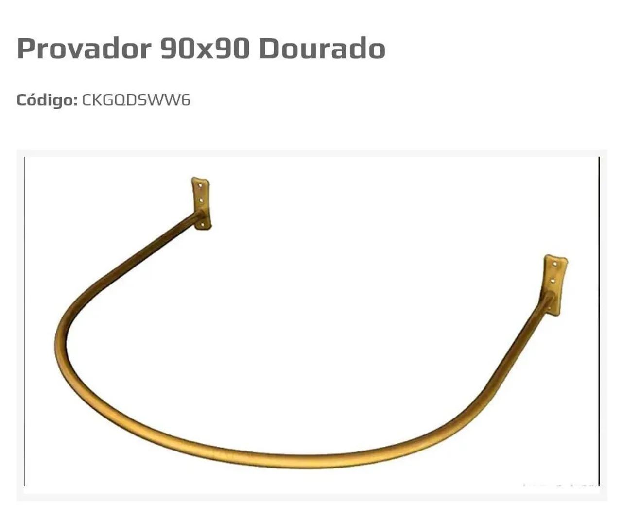 Provador 90x90 Dourado