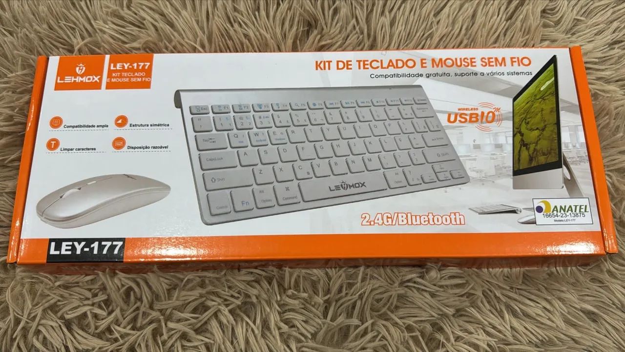 Kit Teclado e Mouse Sem Fio - Novo - Foto 4