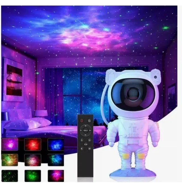 Projetor Astronauta Luminária Luz Galáxia Nebulosa Estrelas - Foto 2