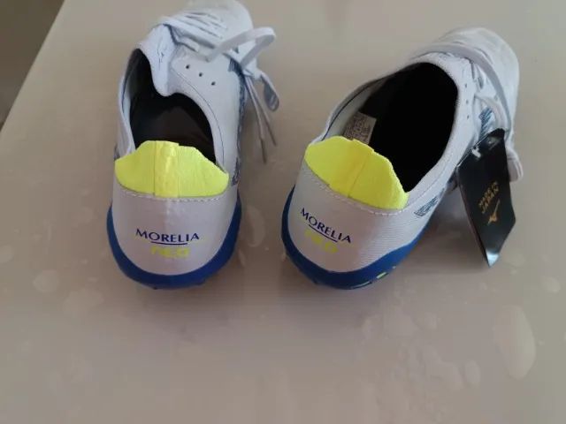 ムー Chuteira Campo Mizuno Morelia Neo 3 Trava Mista Azul
