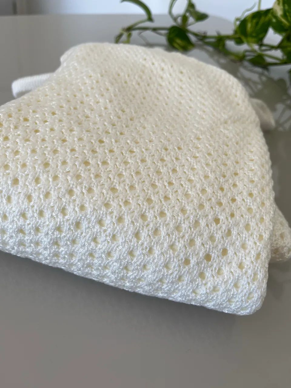 Conjunto branco Tricot crochê novo  - Foto 4