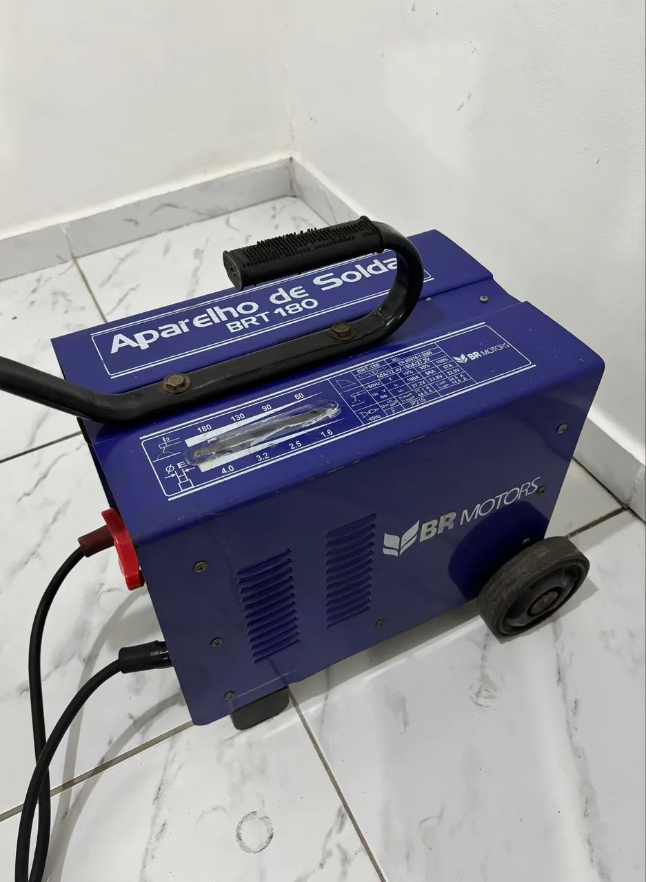 APARELHO DE SOLDA BRT 180 BR MOTORS AZUL - Foto 2