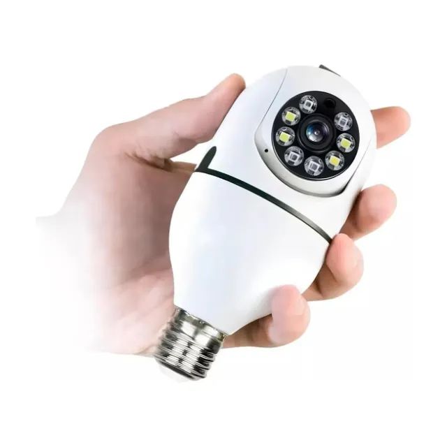Câmera IP WiFi 360° Estilo Lâmpada - Segurança para Casa e Escritório - Foto 3