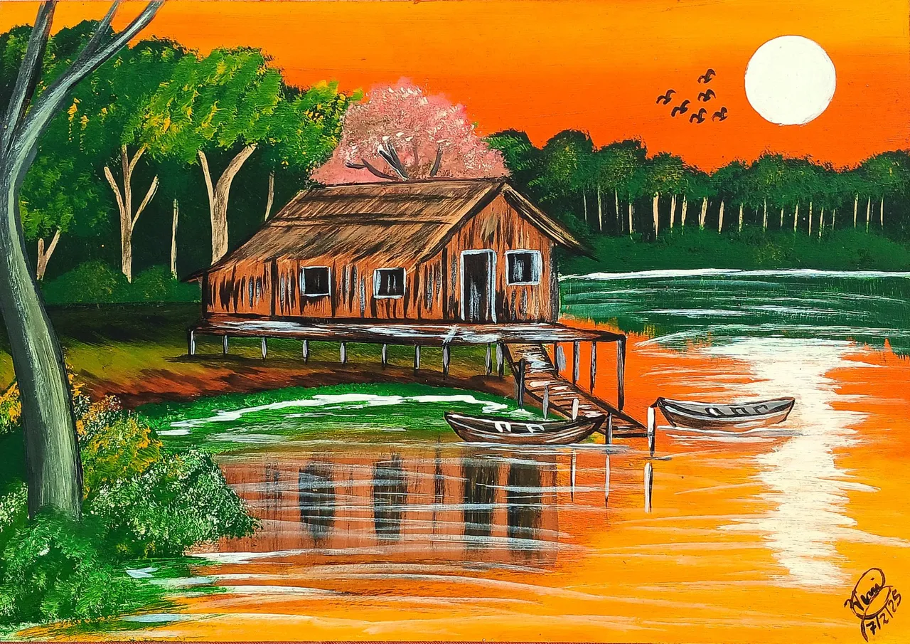 Quadro de Paisagem Ribeirinha - Autor: Vinícius Sarges