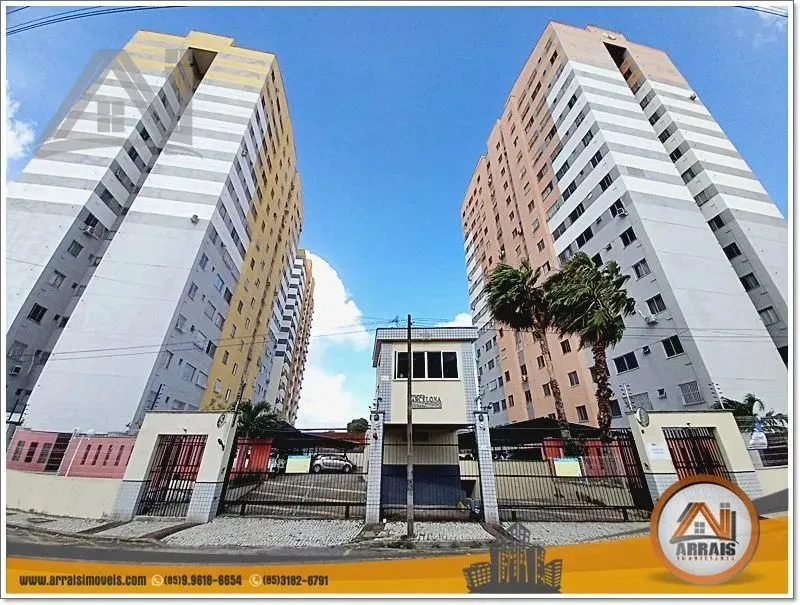 Apartamento com 3 dormitórios para alugar, 63 m² por R$ 1.780,00/mês - Jóquei Clube - Fort
