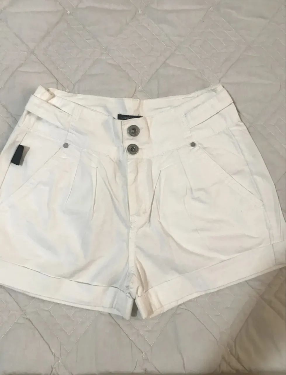 Shorts Branco Feminino Ellus  - Foto 3
