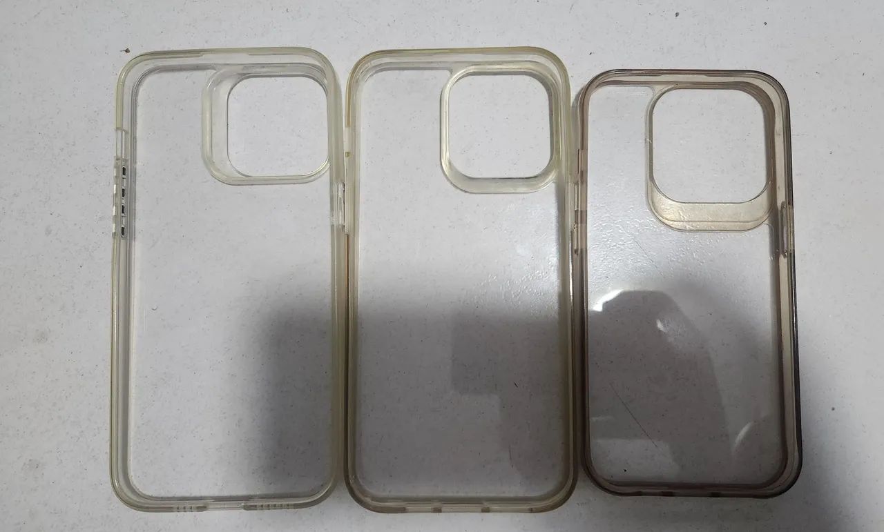 Capas (capinhas) transparente de iphone 15 pro e 14/15 pro max - Foto 2