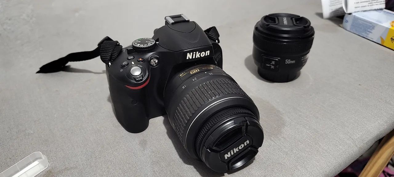 Câmera DSLR Nikon D5100 com Lente 18-55mm, 55-200mm e 50mm - Foto 3