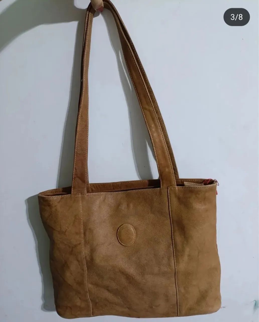 Bolsa de Ombro em Couro Marrom - Elegância e Praticidade - Foto 5
