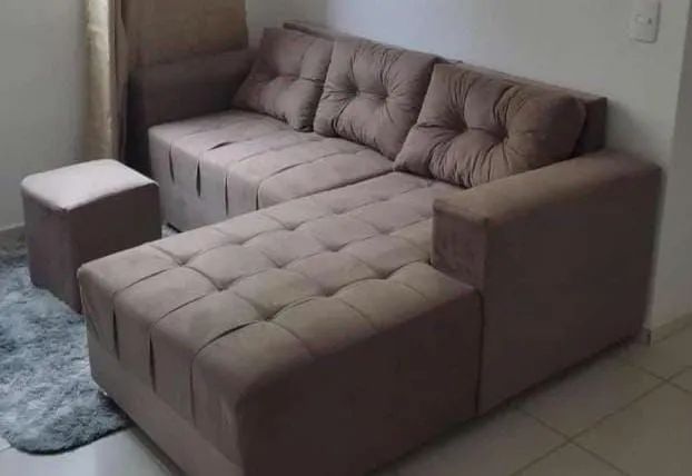 Sofás chaise com puff  - Foto 3
