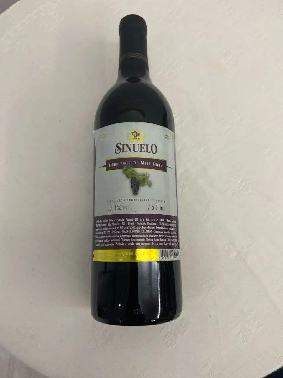 Vinho Tinto de Mesa Suave Sinuelo 750ml - Foto 2