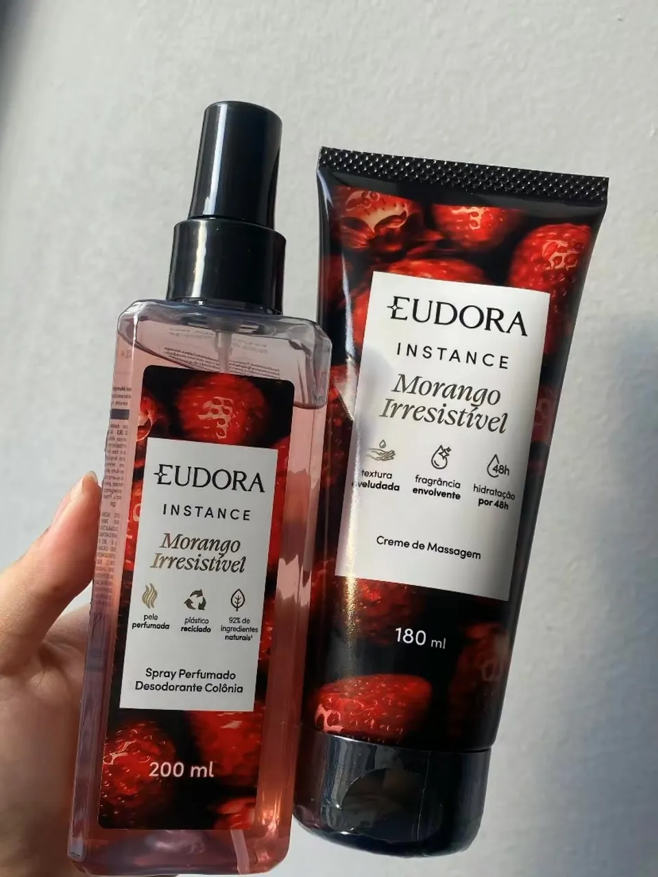 Eudora Instance Morango Irresistível - Kit Perfumado