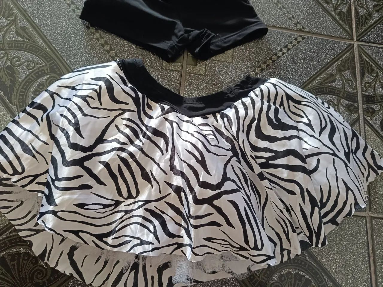 Fantasia infantil body com saia zebra - Foto 3