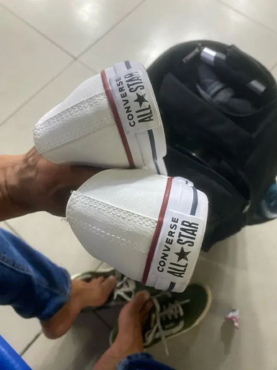All Star branco couro NOVO - Foto 4