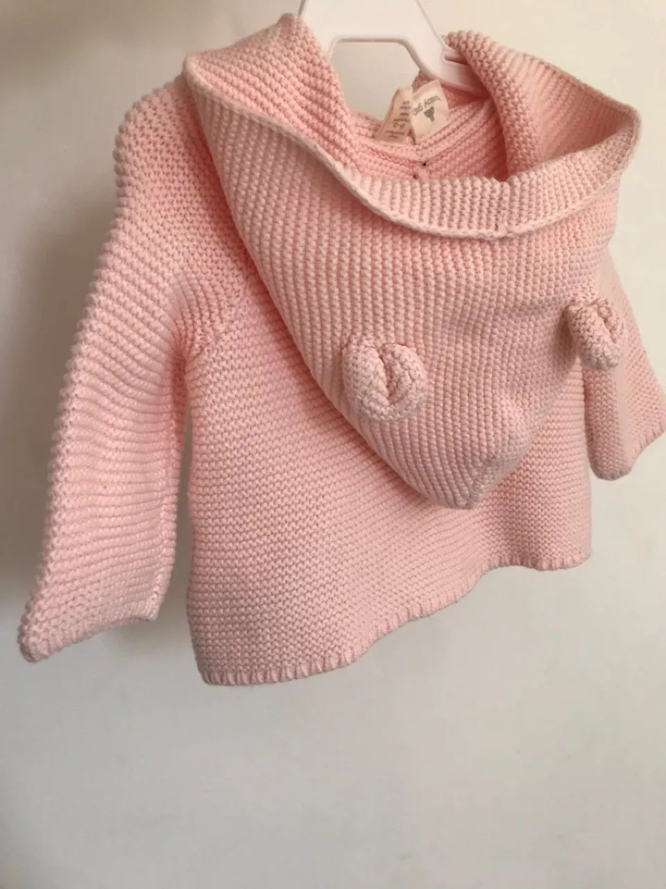 Casaco Bebê Rosa com Capuz de Ursinho - Baby Gap - Foto 2