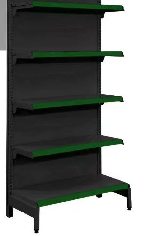 Gôndolas pretas com bandejas reguláveis - Foto 3