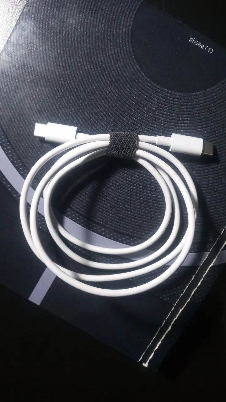 Cabo USB-C x USB-C - Genuíno Nothing Phone CMF - 1 Metro - NOVO - Foto 2