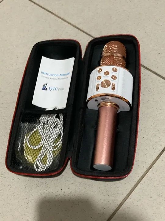 Karaoke microfone bluetooth portátil - Foto 2