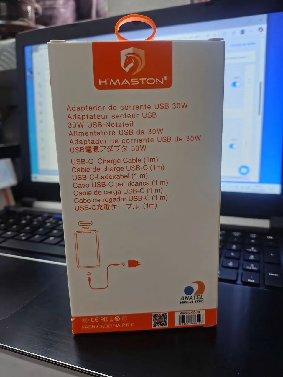 Carregador Com Cabo Turbo 30w Carga Rapida Branco - Foto 5