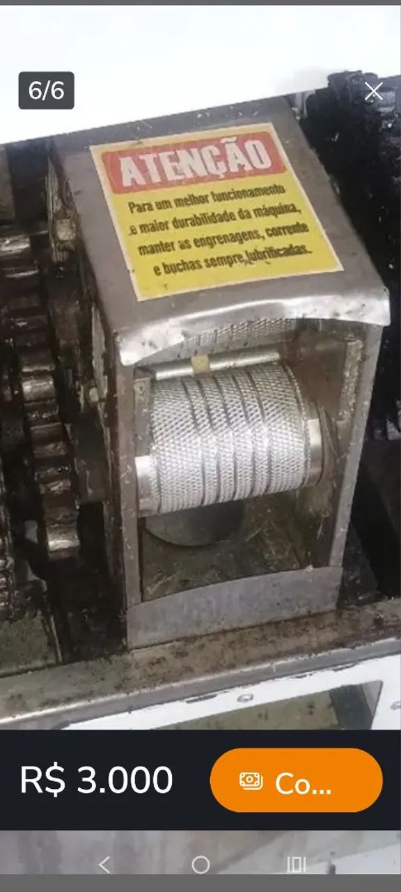 Garapeira luxo Moenda de Cana ROLO de INOX de 0 - Foto 5