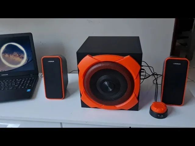 Warrior Odysseus Caixa de Som Gamer 2.1 50W RMS com subwoofer PC & Notebook - Foto 5