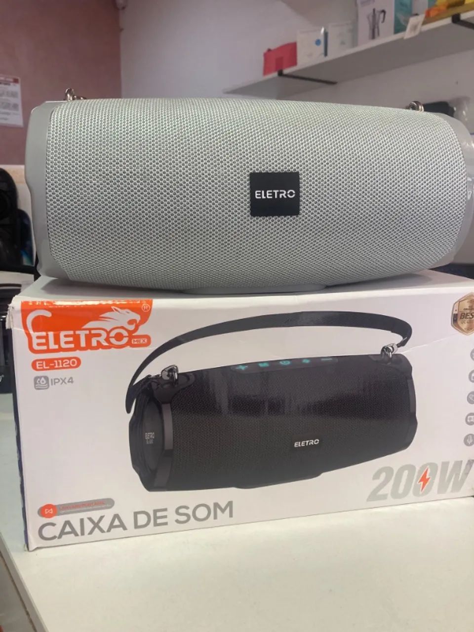 Caixa De Som Bluetooth 200w À Prova D'agua Tws Led El-1120 - Foto 3