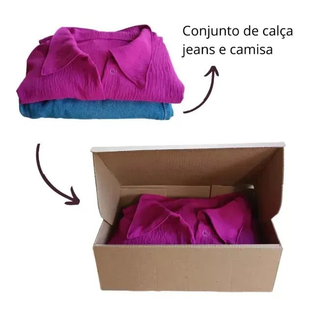 Caixas De Papelão 27x18x9 Ecommerce Embalagem Envios - Foto 6