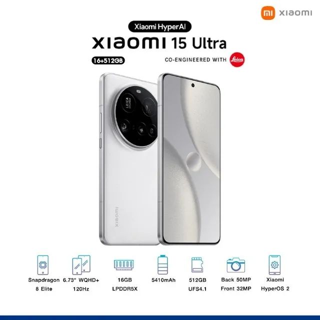 Xiaomi 15 Ultra 16GB 512GB GLOBAL - Celulares e Smartphones