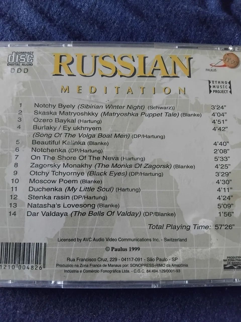 CD Russian Meditation - Etnho Music Project - Foto 2