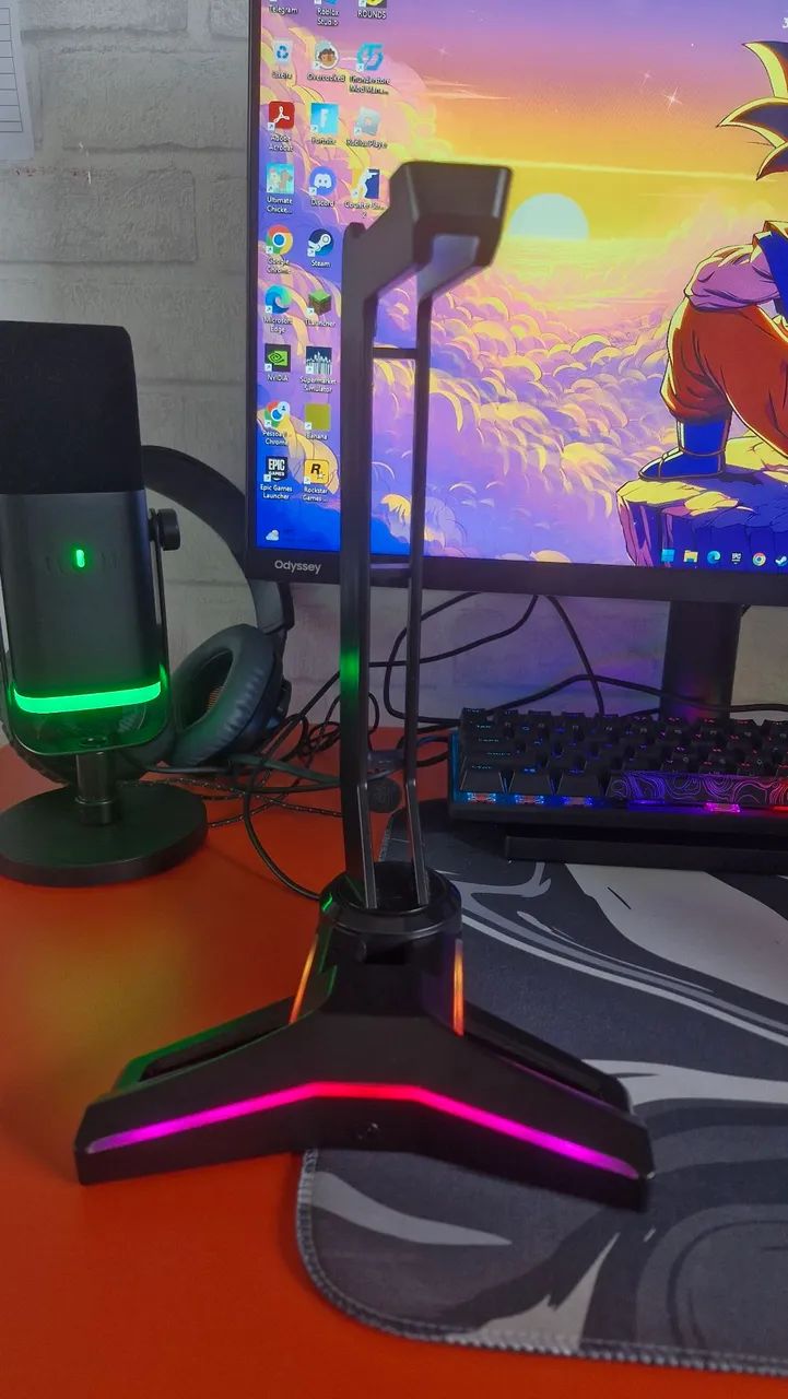 Suporte para Headset Gamer RGB