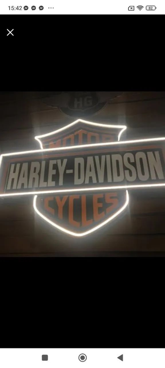 Cartei e luminária Harley Davidson  - Foto 3