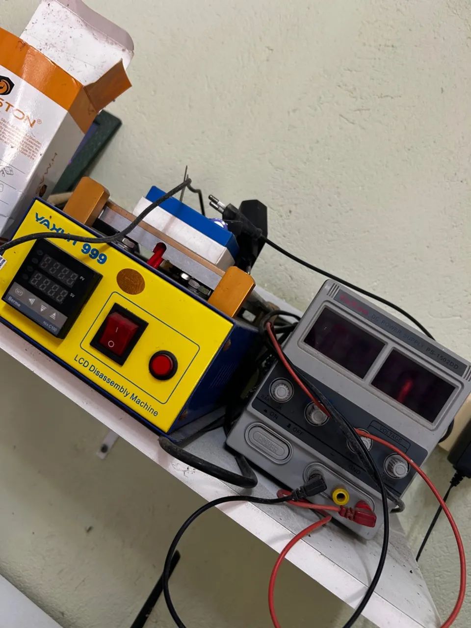 Estação de Solda Yaxun 702 + fonte assimétrica e separadora lcd  - Foto 2